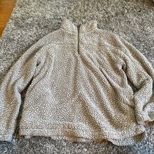 Cozy Sherpa Quarter-Zip Pullover